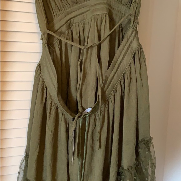 COPY - NWT Army green mini halter v-neck sun dress size 4 - Picture 5 of 7